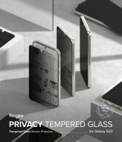Скрийн протектор удароустойчив RINGKE PRIVACY ANTI-SPY FULL NANO FLEXIBLE GLASS покриващ целия дисплей  за Samsung Galaxy S23 Plus SM-S916B 